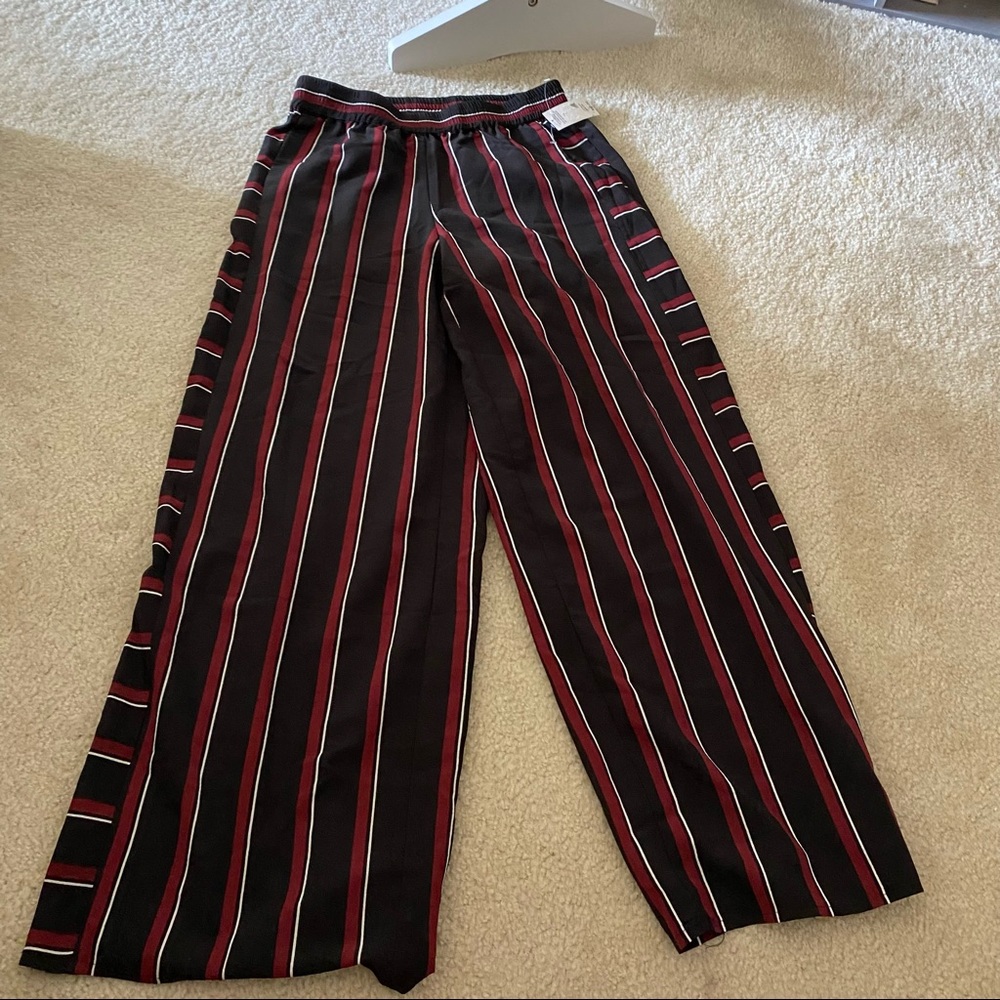NWT high waisted striped palazzo pants